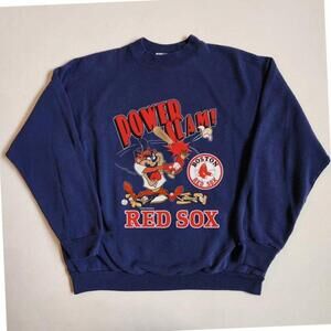 Retro Taz Boston Red Sox Baseball Slam Graphic Sweatshirt